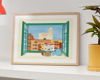 Illustrazione del poster Colazione con vista su Girona