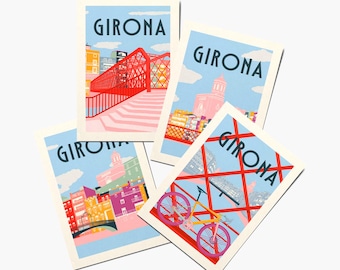 Pacchetto di cartoline di Girona
