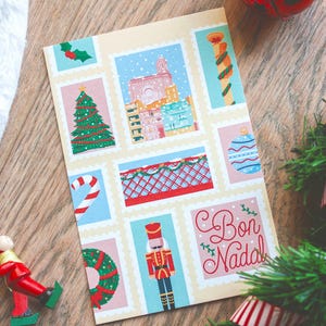 Francobolli per cartoline di Natale di Girona