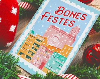 Cartoline di Natale Girona "Bones Festes"