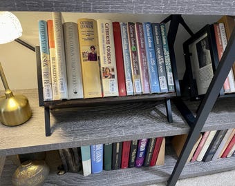 Vintage Desktop Bookshelf Organizer | V-Shaped Tabletop Bookcase