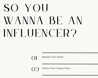 So You Wanna Be An Influencer? Influencer DIY | How to become an influencer