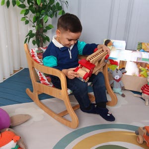 Childs Rocking Chair-Chair for Kids- 1st Birthday Gift for Kids Furniture-Kids rocker Gift for Chair for kids Chair Wooden Chair