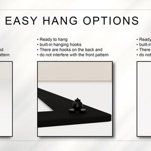 modern abstract metal frame wall mirror in black, architectural design for entryway