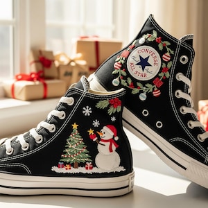 コンバース　converse クリスマス　木製　インテリア　サンタ　ヴィンテージ Santa Claus Converse - Etsy