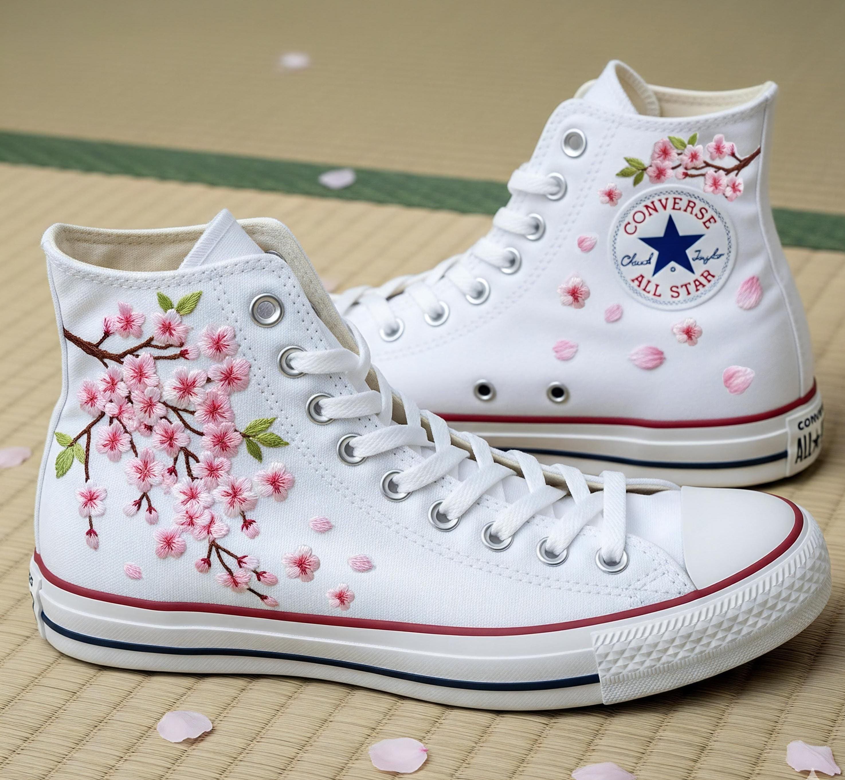 Cherry Blossom Sneakers - Etsy