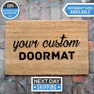 Christmas Custom Doormat , Front Porch Mat, Realtor Gift, Front Porch Decor, Personalized Doormat, Front Door Mat, Custom Gift, Xmas Gift