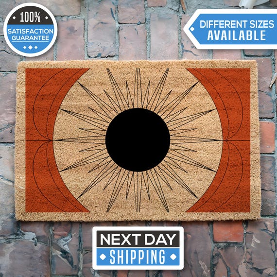 Mid Century Doormat, Outdoor Decor, Mid Century Modern Mat, Front Door Mat, Outdoor Mat, Minimalist Doormat, Housewarming Gift, Closing Gift