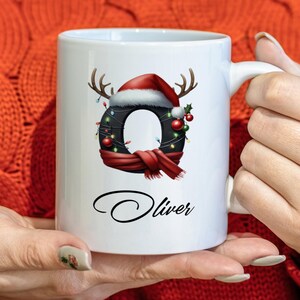 Customized Coffee Mug, Christmas Gift, Custom Christmas Mug, Letter Coffee Mug, Name Mug, Christmas Mug Gift, Merry Christmas Mug, Mug