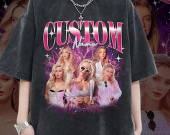CUSTOM Freundin Shirt, Freund Comfort Farben Shirt, Frau Shirt, Bachelorette Überraschung, personalisiertes Geburtstags-Bootleg-Geschenk, Hunde-Shirt