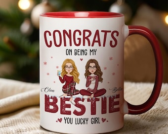 Best Friend Mug, Best Friends Gifts, Personalized Friend Gift, To My Bestie Mug, Custom Girls Mug, Long Distance Mugs, Best Friend Mug, Bff