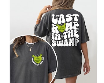 Last Romp in the Swamp Bachelorette Shirt, Personalized Funny Bachelorette Party Same Swamp Forever Tee, Funny Swamp Bachelorette Party Tee
