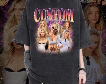 Custom Your Own Bootleg Shirt, Photo Bootleg Shirt Face Photo, Girlfriend Photo shirt, Custom Bootleg Rap Tee, Birthday Bootleg T-shirt