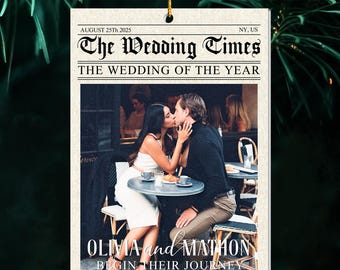 The Wedding Of The Year Ornament, The Wedding Times Ornament, The Christmas Times Ornament, Christmas Couple Gift, Xmas Decor
