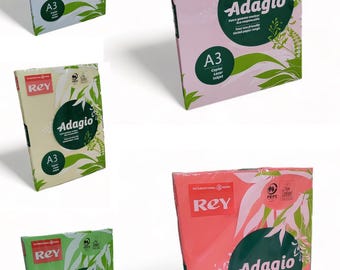 REY Adagio Paper A3 Various Colours 120gsm 250 sheets