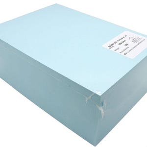May include: A light blue box of 250 sheets of 70gsm paper. The box is labeled "70gsm 250-Sheet Blue Box 45" and "250 Count".