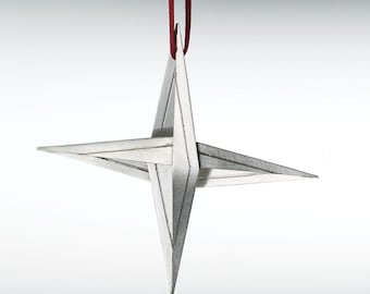 Sterling Silver Star of Bethlehem Christmas Tree decoration