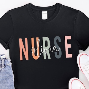 Personalized Nurse Shirt, Custom Nurse Shirt, Nurse Shirt, Nursing School Tee, Nurse Tee, Gift For Nurse, ER Nurse Shirts