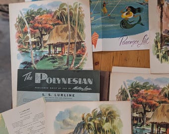 Cruise Ship S.S. Lurline - Matson Lines Memorabilia