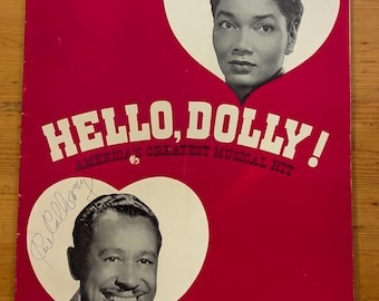 Hello, Dolly! Signed Broadway Program - 1968