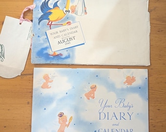 Baby's Diary and Calendar - 1945