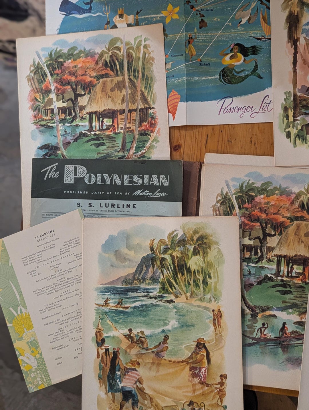 Cruise Ship S.S. Lurline - Matson Lines Memorabilia - Etsy