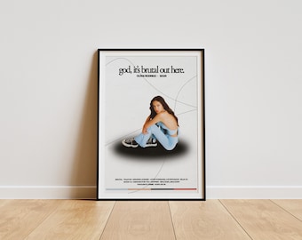 Olivia Rodrigo Brutal printable poster Digital Download | Music print wall art lyric quote merchandise
