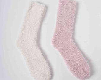 Cozy Knit Socks Set – Soft Neutral Socks for Relaxing at Home