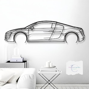 Metal Car  Wall Art: Modern Automotive Decor