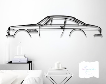330 - 1964 Metal Car Wall Art, Classic Grand Tourer for Collectors, Timeless Luxury Design, Elegant Display, Gift for Car Enthusiasts