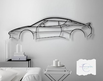 Metal Car Wall Art, Sporty Exotic Coupe with Sleek Performance Design, Modern Garage or Home Decor, Gift for Car Lovers