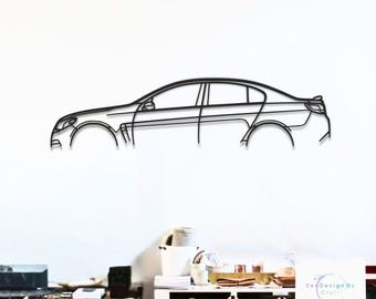 Chevy SS 2015  Metal Wall Art, Modern Muscle Sedan Decor, Holden Performance Car Wall Hanging, Garage Man Cave Gift for Him