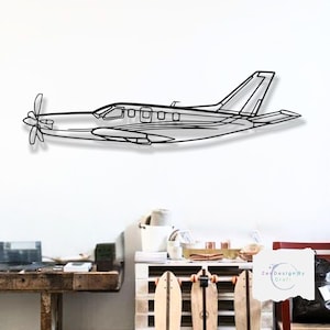 Tbm Special Jet Aircraft Decor , Aviation Metal Wall Art , 3D Aircraft Decor for Home, Office, Garage  Gift for Pilots