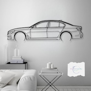 Metal Car Decor Wall Art- Unique Valentine&#39;s Day Gift for Car Lovers - Modern Automotive Decor for Him , Garage or Office Gift