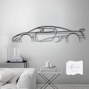 Metal Car Decor Wall Art- Unique Valentine's Day Gift for Car Lovers - Modern Automotive Decor for Him , Garage or Office Gift