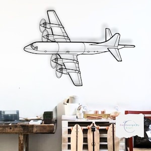 P 3C Orion Angle Decor , Aviation Metal Wall Art , 3D Aircraft Decor for Home, Office, Garage  Gift for Pilots & Aviation Lovers