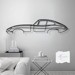 Metal Car Decor Wall Art- Unique Valentine&#39;s Day Gift for Car Lovers - Modern Automotive Decor for Him , Garage or Office Gift