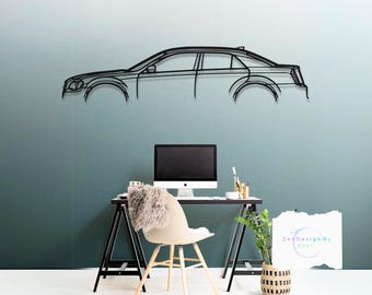 300S 2016 Metal Car Wall Art, Sporty Luxury Sedan with Sleek Performance Design, Modern Garage or Home Decor, Gift for Car Lovers
