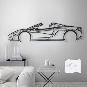 Metal Car Decor Wall Art- Unique Valentine&#39;s Day Gift for Car Lovers - Modern Automotive Decor for Him , Garage or Office Gift