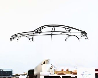 eTron GT Metal Car Wall Art, Electric Luxury Sport Sedan Design, Modern Executive Garage or Home Decor, Premium Gift for Car Lovers