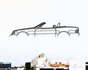 SL 500 Metal Car Wall Art, Luxury V8 Roadster Design with Timeless Elegance, Premium Garage or Home Decor, Gift for Car Lovers