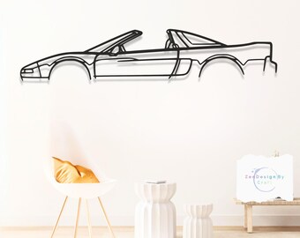 NSX T Metal Car Wall Art, Sporty Exotic Coupe with Sleek Performance Design, Modern Garage or Home Decor, Gift for Car Lovers