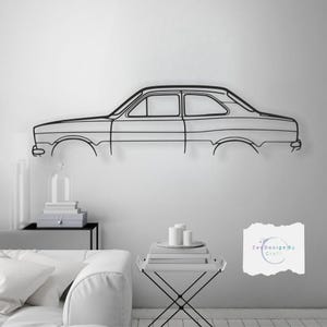 Metal Car Decor Wall Art- Unique Valentine&#39;s Day Gift for Car Lovers - Modern Automotive Decor for Him , Garage or Office Gift