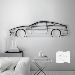 Metal Car Decor Wall Art- Unique Valentine&#39;s Day Gift for Car Lovers - Modern Automotive Decor for Him , Garage or Office Gift