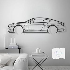 Metal Car Decor Wall Art- Unique Valentine&#39;s Day Gift for Car Lovers - Modern Automotive Decor for Him , Garage or Office Gift