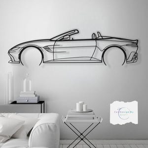 Metal Car Decor Wall Art- Unique Valentine&#39;s Day Gift for Car Lovers - Modern Automotive Decor for Him , Garage or Office Gift