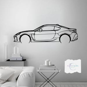 Metal Car Decor Wall Art- Unique Valentine's Day Gift for Car Lovers - Modern Automotive Decor for Him , Garage or Office Gift