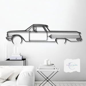 Metal Car Decor Wall Art- Unique Valentine&#39;s Day Gift for Car Lovers - Modern Automotive Decor for Him , Garage or Office Gift