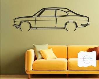 RX2 1972 R2 Classic Car Wall Art Metal Decor Vintage JDM Rotary Engine Artwork Garage Gift Mazda RX2 1972 Detailed Car Wall Hanging