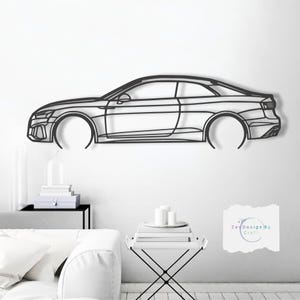 Metal Car Wall Art: Modern Automotive  Decor